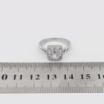 حلقه تک نگین نقره زنانه طرح کارتیر - Image 4