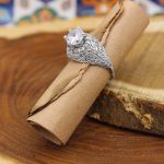 حلقه تک نگین نقره زنانه طرح السا - Image 2