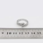 حلقه نقره دخترانه طرح چکامه - Image 4