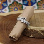 حلقه نقره دخترانه طرح چکامه - Image 2