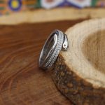 حلقه نقره دخترانه طرح چکامه - Image 3