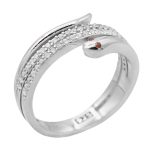 حلقه نقره دخترانه طرح چکامه