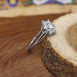 حلقه تک نگین نقره زنانه طرح منیژه - Image 3