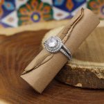 حلقه تک نگین نقره زنانه طرح فقیهه - Image 2