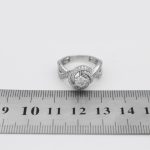 حلقه تک نگین نقره زنانه طرح طوطی - Image 4