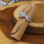 حلقه تک نگین نقره زنانه طرح طوطی - Image 3