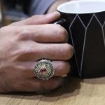 انگشتر چند سنگ نقره مردانه طرح کوهیار - Image 5