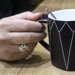 انگشتر چند سنگ نقره زنانه و مردانه دست ساز طرح عبادت + حرز امام جواد (ع) - Image 5