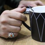 انگشتر چند سنگ نقره زنانه و مردانه دست ساز طرح مناجات + حرز امام جواد (ع) - Image 5