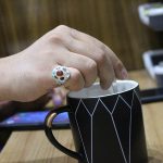 انگشتر چند سنگ نقره زنانه و مردانه دست ساز طرح بصیر + حرز امام جواد (ع) - Image 4