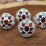 انگشتر چند سنگ نقره زنانه و مردانه دست ساز طرح جاهد + حرز امام جواد (ع) - Image 4