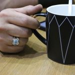 انگشتر توپاز الماس تراش نقره مردانه دست ساز طرح عماد - Image 4