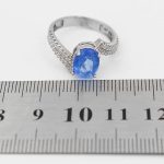 انگشتر توپاز الماس تراش نقره زنانه طرح روژانو - Image 4