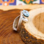 انگشتر فیروزه نیشابوری نقره مردانه دست ساز طرح روح الدین - Image 3