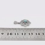 گردنبند فیروزه نیشابوری نقره زنانه طرح مارال - Image 4