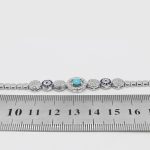 دستبند فیروزه نیشابوری نقره زنانه طرح کتایون - Image 3