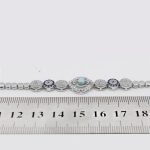 دستبند فیروزه نیشابوری نقره زنانه طرح پریدخت - Image 4