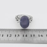 انگشتر عقیق کبود یمنی نقره دست ساز طرح غدیر + حرز امام جواد (ع) - Image 5