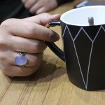 انگشتر عقیق کبود یمنی نقره دست ساز طرح غدیر + حرز امام جواد (ع) - Image 4