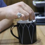 انگشتر عقیق باباقوری نقره مردانه دست ساز طرح قباد + حرز امام جواد (ع) - Image 4