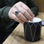 انگشتر عقیق مشکی نقره مردانه طرح قربان - Image 5