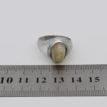 انگشتر عقیق باباقوری نقره دست ساز مردانه طرح دین ورز + حرز امام جواد (ع) - Image 2