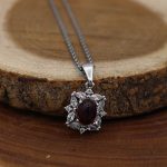 گردنبند عقیق سرخ نقره زنانه طرح رسادخت - Image 4