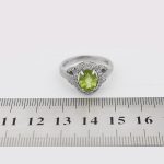 انگشتر زبرجد الماس تراش نقره زنانه طرح رودابه - Image 4