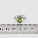 انگشتر زبرجد الماس تراش نقره زنانه طرح فریاد - Image 4