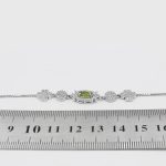 دستبند زبرجد الماس تراش نقره زنانه طرح فرنوش - Image 3