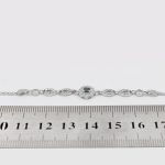 دستبند زمرد الماس تراش نقره زنانه طرح بهنوش - Image 3