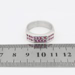 انگشتر یاقوت سرخ نقره مردانه دست ساز طرح رادین - Image 5