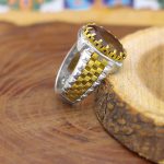 انگشتر الکساندریت الماس تراش نقره مردانه طرح روزبه - Image 3