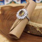 انگشتر الکساندریت الماس تراش نقره زنانه طرح شهناز - Image 2