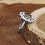 انگشتر الکساندریت الماس تراش نقره زنانه طرح شهناز - Image 3