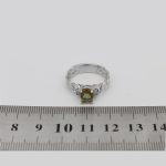 انگشتر الکساندریت الماس تراش نقره زنانه طرح نهال - Image 4