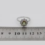 انگشتر الکساندریت الماس تراش نقره زنانه طرح ملودی - Image 4