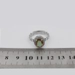 انگشتر الکساندریت الماس تراش نقره زنانه طرح ملورین - Image 4