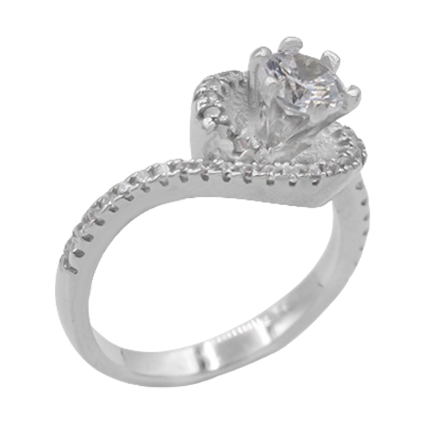 Untitled-10 حلقه تک نگین زنانه نقره خاص