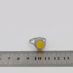 انگشتر شرف الشمس نقره زنانه طرح حنا + حکاکی - Image 5