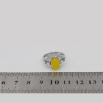 انگشتر شرف الشمس نقره زنانه طرح الیزابت + حکاکی - Image 5