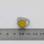 انگشتر شرف الشمس نقره زنانه طرح زنبق + حکاکی - Image 4