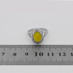 انگشتر شرف الشمس نقره زنانه طرح نسترن + حکاکی - Image 5