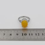 انگشتر شرف الشمس نقره زنانه طرح تارا + حکاکی - Image 5