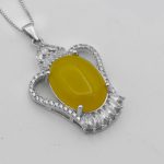 گردنبند شرف الشمس زنانه نقره طرح رویال + حکاکی - Image 3