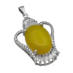 گردنبند شرف الشمس زنانه نقره طرح رویال + حکاکی