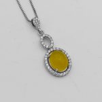 گردنبند شرف الشمس زنانه نقره طرح پرنیان + حکاکی - Image 3