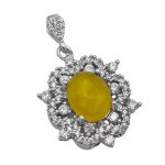 گردنبند شرف الشمس زنانه نقره طرح مهوش + حکاکی