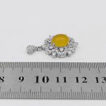 گردنبند شرف الشمس زنانه نقره طرح مهوش + حکاکی - Image 4