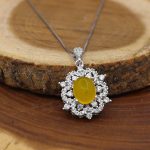 گردنبند شرف الشمس زنانه نقره طرح مهوش + حکاکی - Image 2